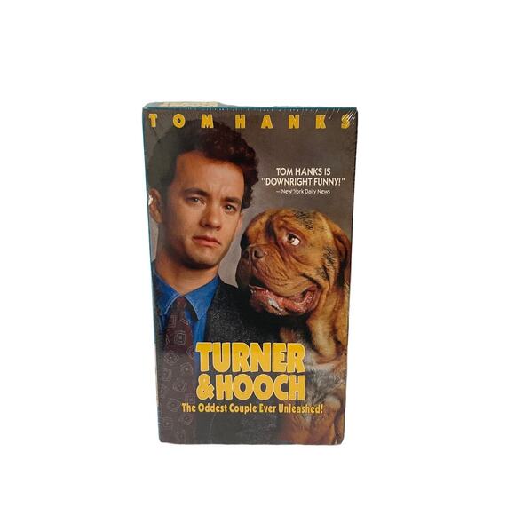 Turner & Hooch (VHS, 1996) Tom Hanks Vintage Touchstone Home Video - Picture 1 of 7